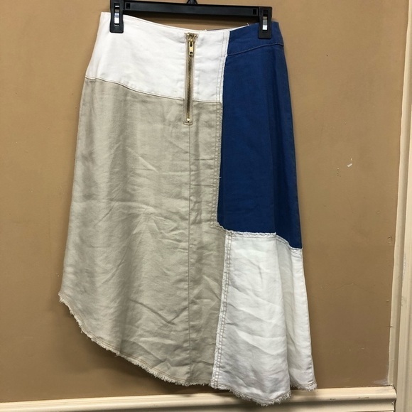 Anthropologie Holding Horses Midi Skirt Patchwork - Picture 2 of 5